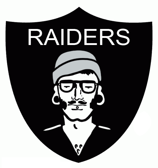 Oakland Raiders Hipsters Logo DIY iron on transfer (heat transfer)